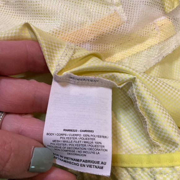 Nike Storm Fit Running Windbreaker Women’s XL Full Zip Yellow Lightweight - Picture 9 of 13